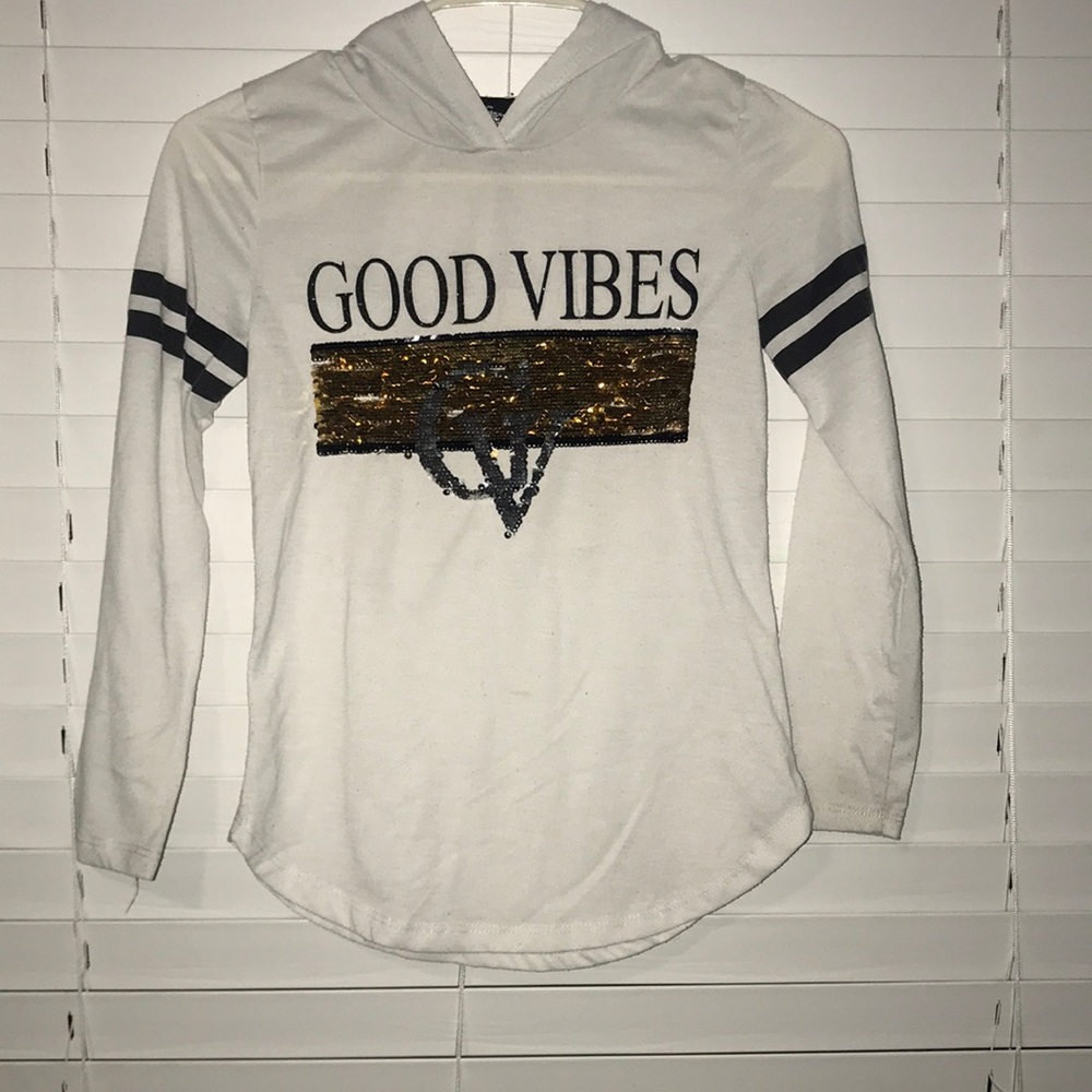 Girls hooded long sleeve